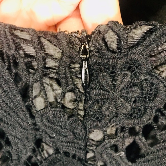 Asos black backless  3/4 sleeves mini prom dress size 4 Petite - Picture 7 of 11